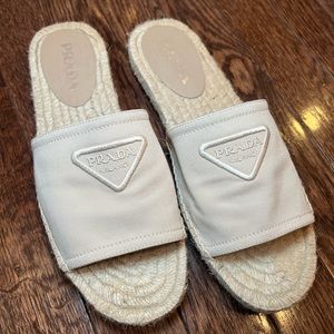 Prada Logo Espardilles